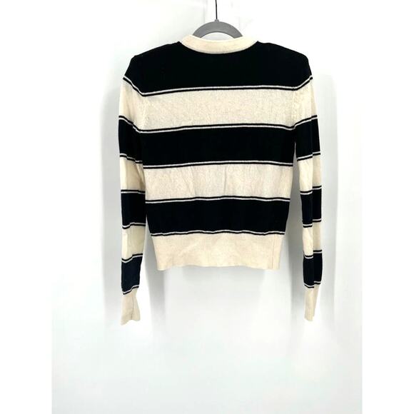 Marc Jacobs Tie-Neck Stripe Wool Sweater - Picture 3 of 5